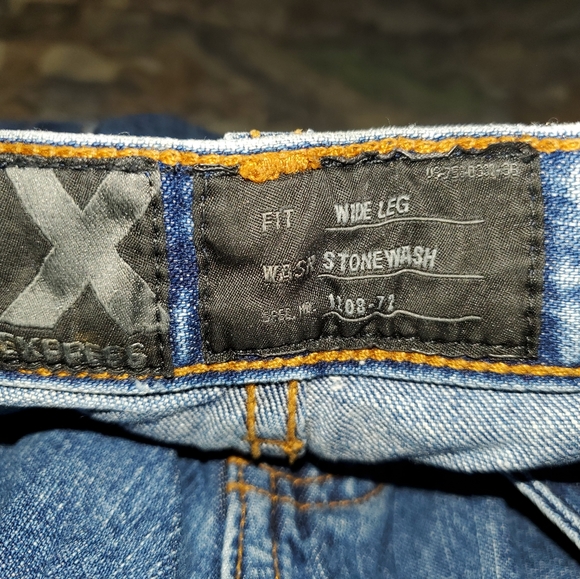 Express wide leg Blue Jeans 38X30 - Picture 5 of 5